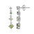 Pendientes en plata con Peridoto de Birmania