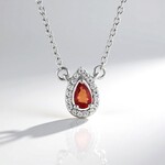 Collana in argento con Rubino Tanzania