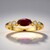 Anello in oro con Rubino Mozambico AAA