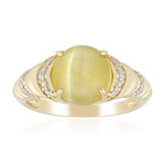 Gelber Danburit-Katzenauge-Goldring (de Melo)