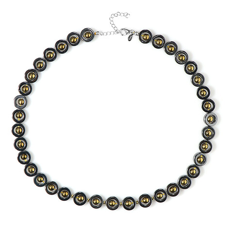 Collana in argento con Ematite Argentata