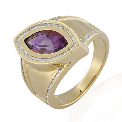 Uruguay-Amethyst-Silberring (de Melo)
