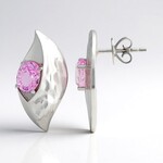 Orecchini in argento con Kunzite (Pallanova)
