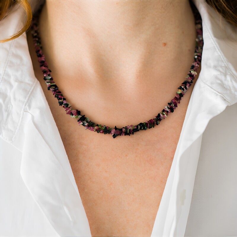 Collier en argent et Tourmaline