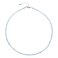 Aquamarine Silver Necklace