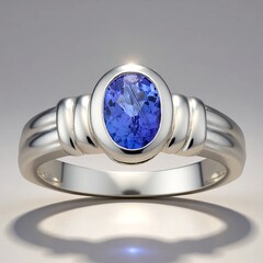 Anello in argento con Tanzanite