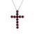 Collar en plata con Rodolita