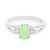 Bague en argent et Chrysoprase