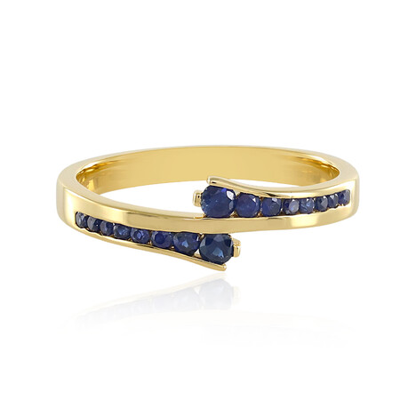 Anillo en plata con Zafiro azul