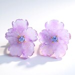 Orecchini in argento con Ametista (Gems en Vogue)