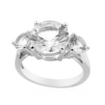 Zilveren ring met een danburiet