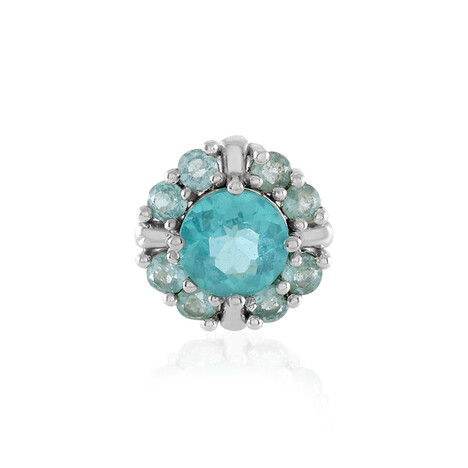 Blauer Apatit-Silberanhänger