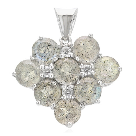 Spektrolith-Silberanhänger