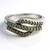 Anello da uomo placcato in platino con Diamante Fancy