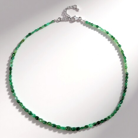 Collana in argento con Smeraldo Zambia