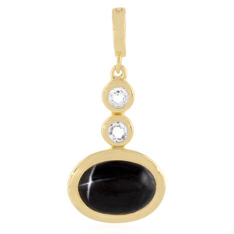 Ciondolo in argento con Diopside Stellato d'India