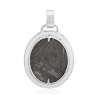 Pendentif en argent et Météorite d'Alétaï