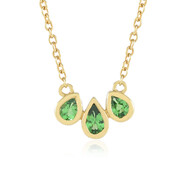 Collier en argent et Tsavorite de Lemshuku