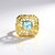 Bague en argent et Topaze bleu ciel (Ornaments by de Melo)