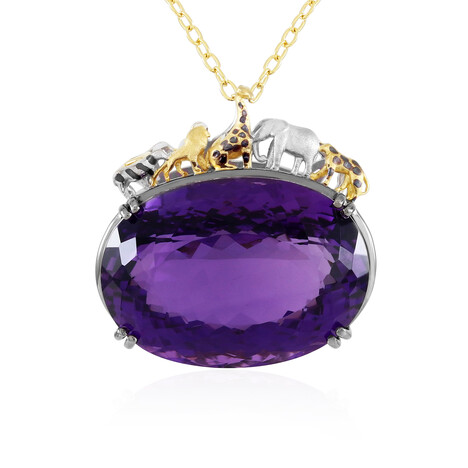 Collar en plata con Amatista (Gems en Vogue)