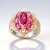 Anello in argento con Tormalina Rosa Brasiliana (Gems en Vogue)