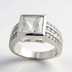 Anello in argento con Danburite