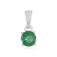 Pendentif en argent et Apatite verte