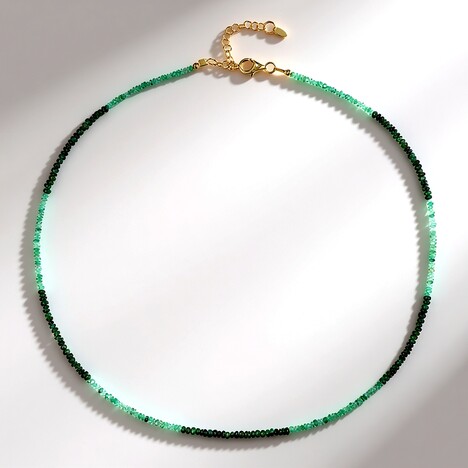 Collana in argento con Smeraldo Zambia