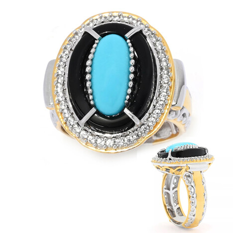 Anillo en plata con Ónix negro (Gems en Vogue)