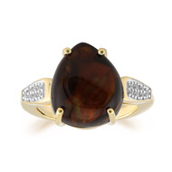 Feuerachat-Goldring