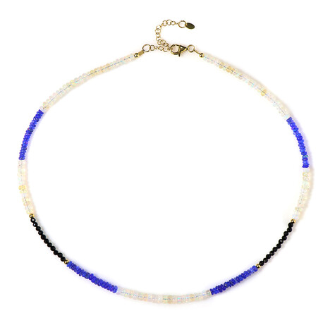 Opal-Silberhalskette