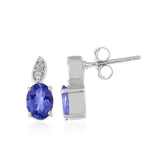 Tanzanite Silver Earrings