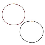 Mozambique Garnet Silver Necklace