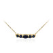 Blauer Saphir-Goldcollier