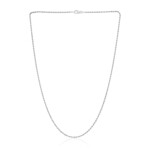 Silber-Kordelkette - 3,49 g - 45,5 cm - rhodiniert