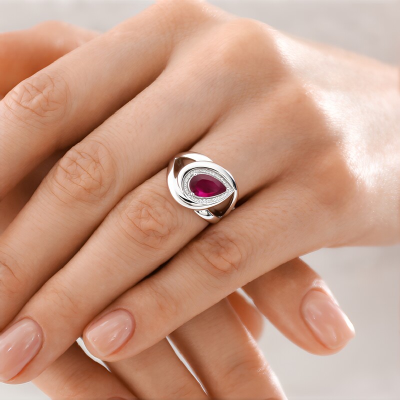 Madagascar Ruby Silver Ring (de Melo Essence)