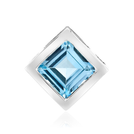 Sky Blue Topaz Silver Pendant (MONOSONO COLLECTION)