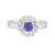 Anillo en plata con Tanzanita (Ornaments by de Melo)