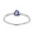 Bague en argent et Tanzanite