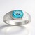 Anello in argento con Apatite Blu (de Melo)