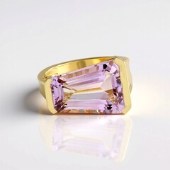 Anello in argento con Ametista Rose de France