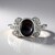 Anello in argento con Zaffiro Stellato Nero