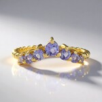 Anello in argento con Tanzanite