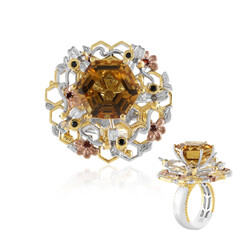 Anello in argento con Citrino