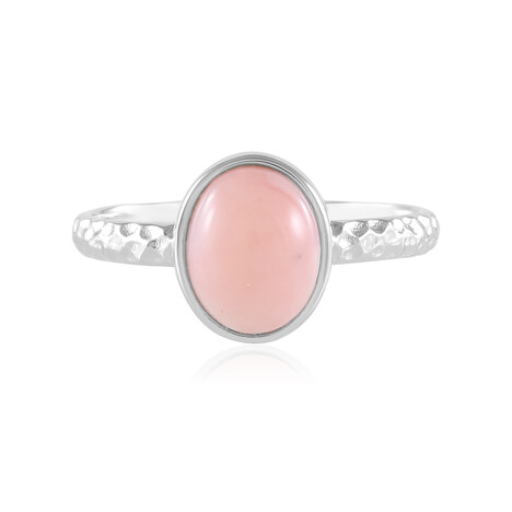 Anillo en plata con Ópalo rosa (de Melo)