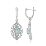 Grandidierite Silver Earrings