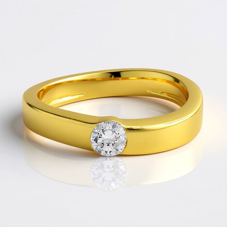 Anello in oro con Diamante SI1 (G) (Annette)