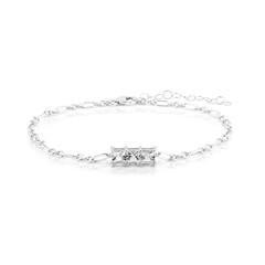 Bracelet en argent et Topaze blanche