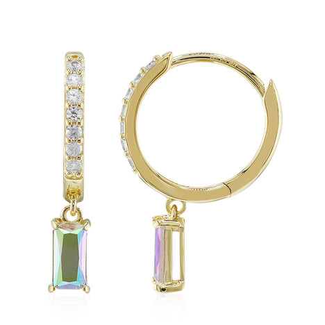 Mondlicht-Quarz-Silberohrringe