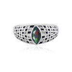 Mezezo-Opal-Silberring (SAELOCANA)